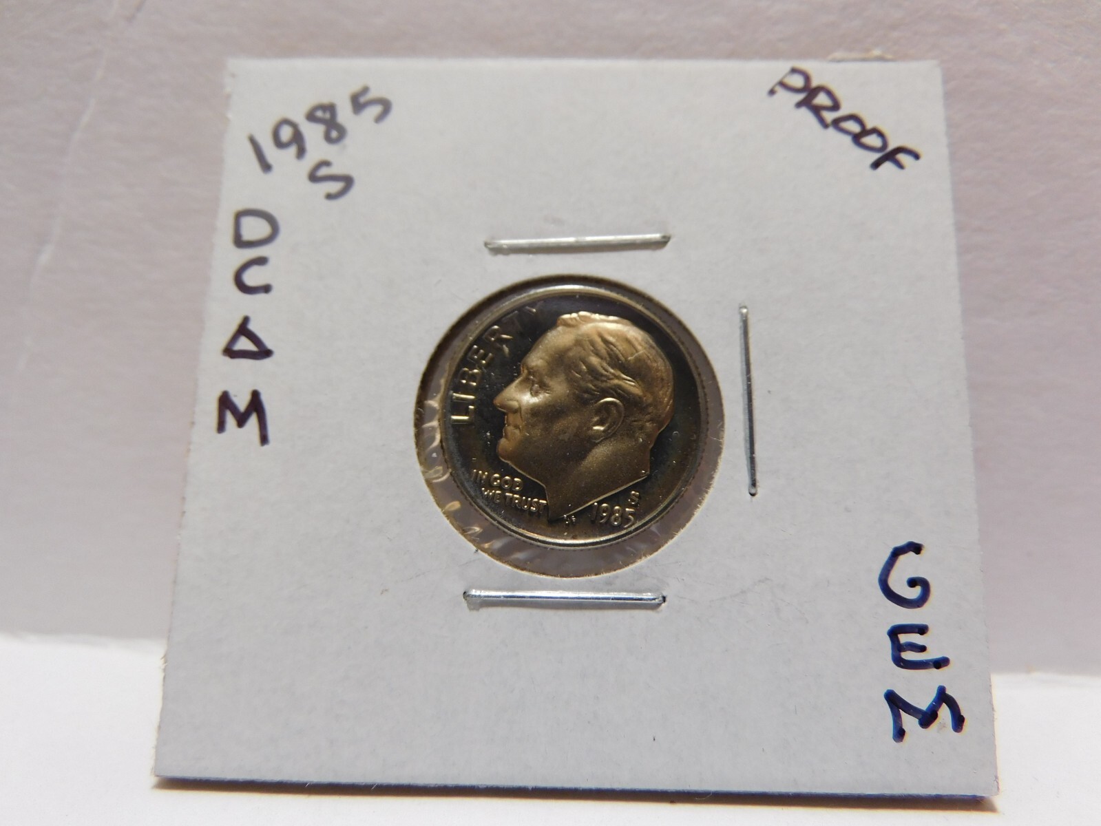 1985 S DCAM GEM PROOF ROOSEVELT DIME