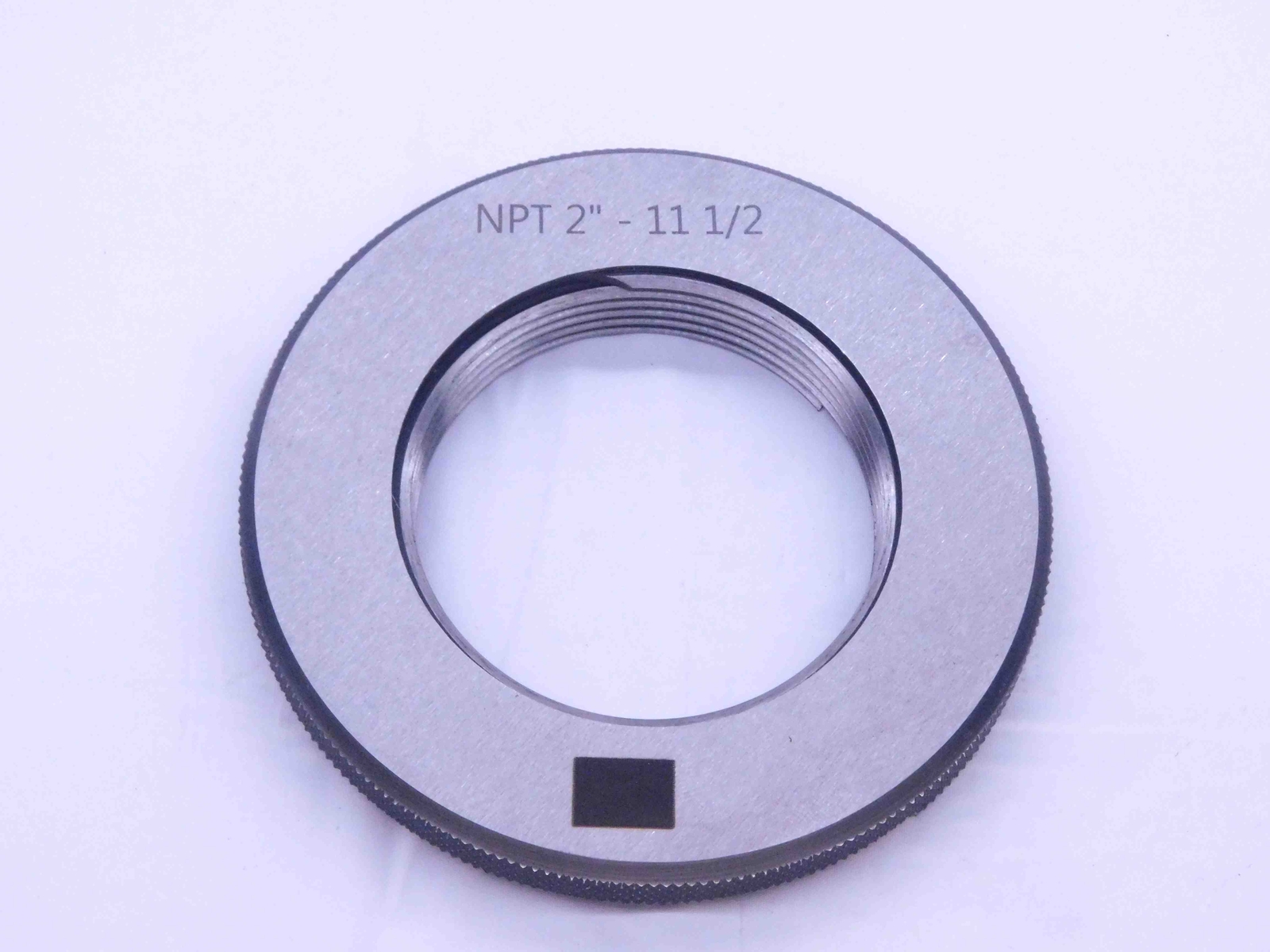 NEW 2" 11 1/2 NPT L1 3 STEP PIPE THREAD RING GAGE 2.0 2.00 2.000 2.0000 N.P.T.