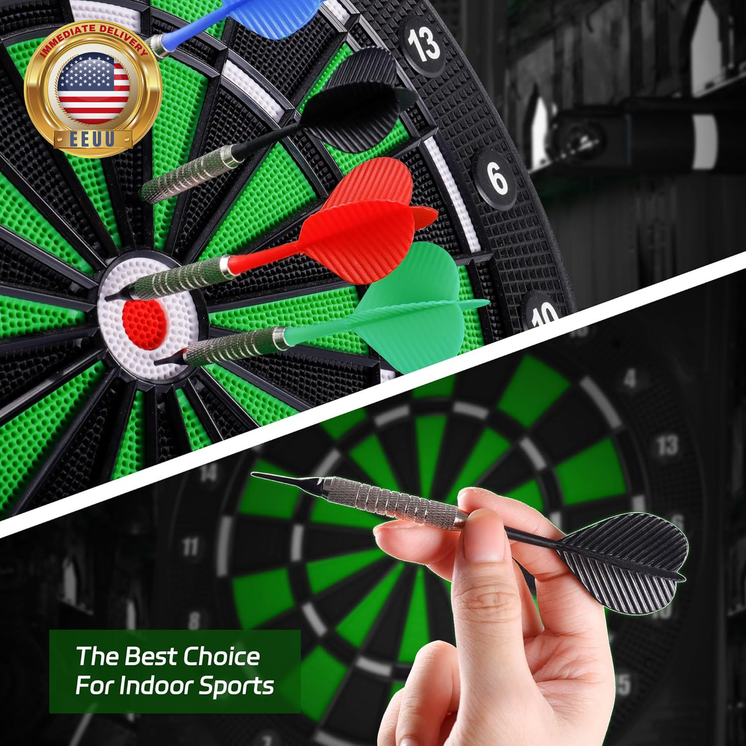 Plastic Tip Darts,12Pcs Soft Darts Set with 100 Plastic Tips for Electronic Dart