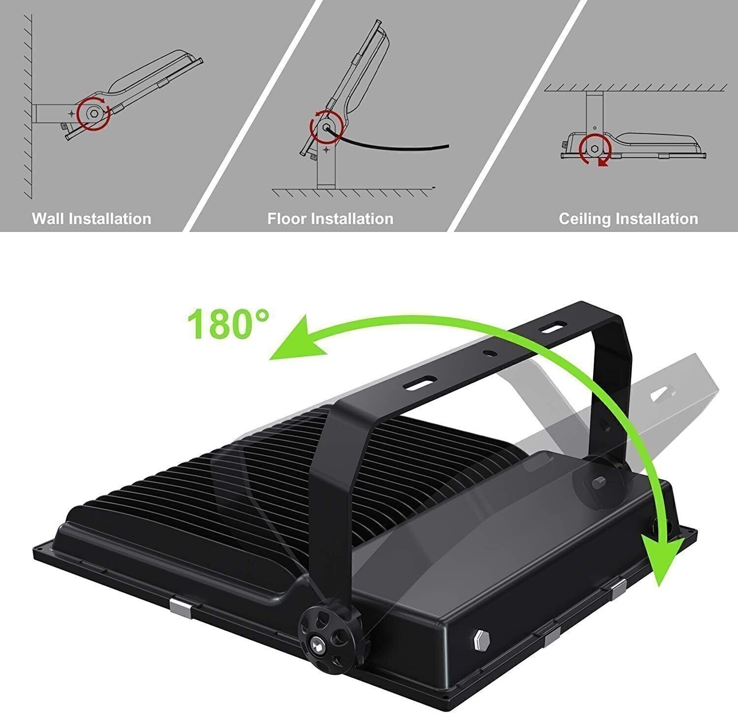 240W LED Flood Light Outdoor Yard Garden Security Area Spotlight Lighting 5000K