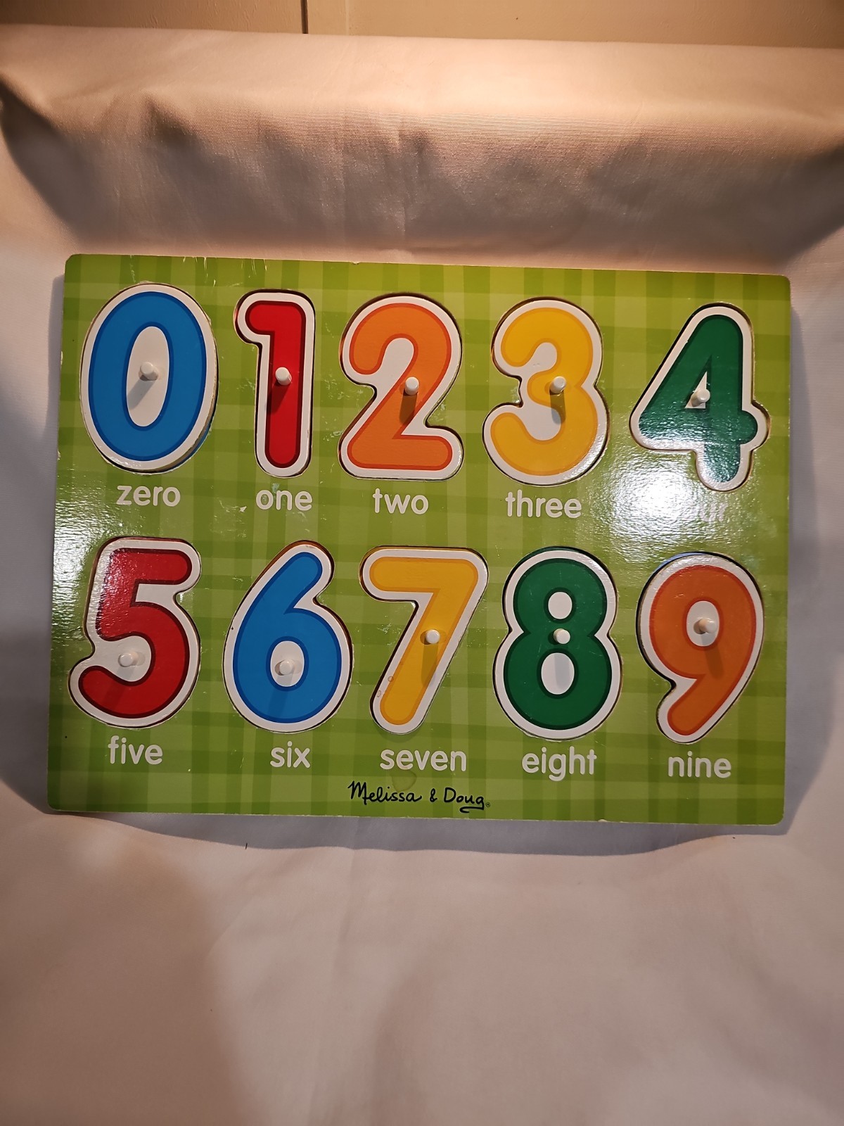 Melissa & Doug NUMBER Wooden Puzzle #0-9