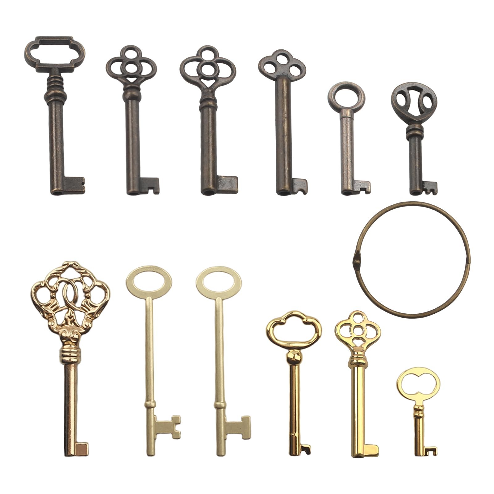 Skeleton Key Set,Universal Skeleton Replacement Keys, Vintage Keys Kit for An...