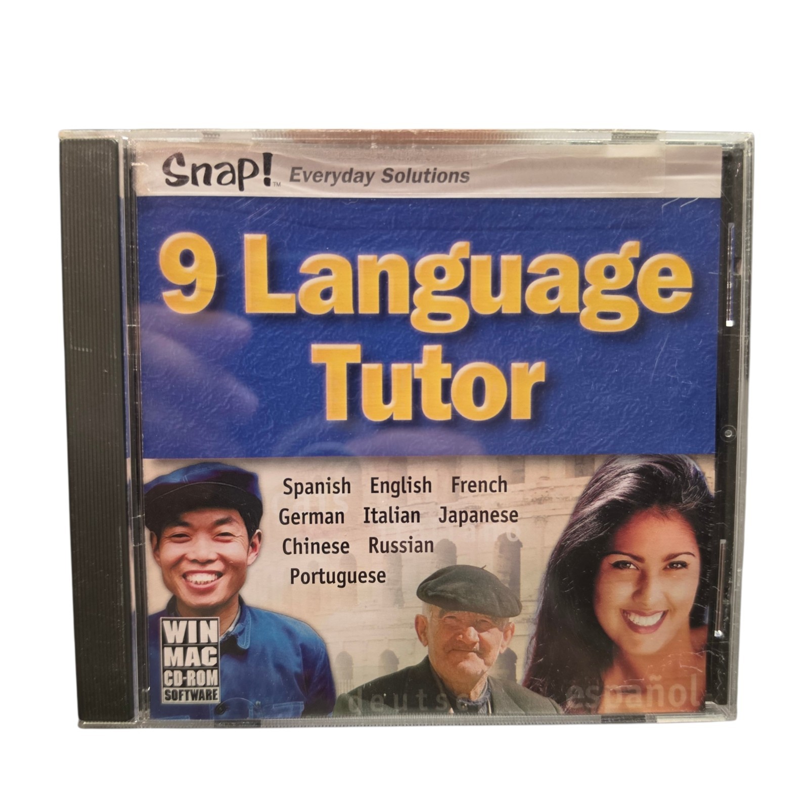 Vintage 9 Language Tutor Software Snap! Everyday Solutions Spanish English Frenc