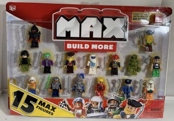 ZURU MAX Build More 15 Figure Set Block Characters NEW SEALED Toy Lot