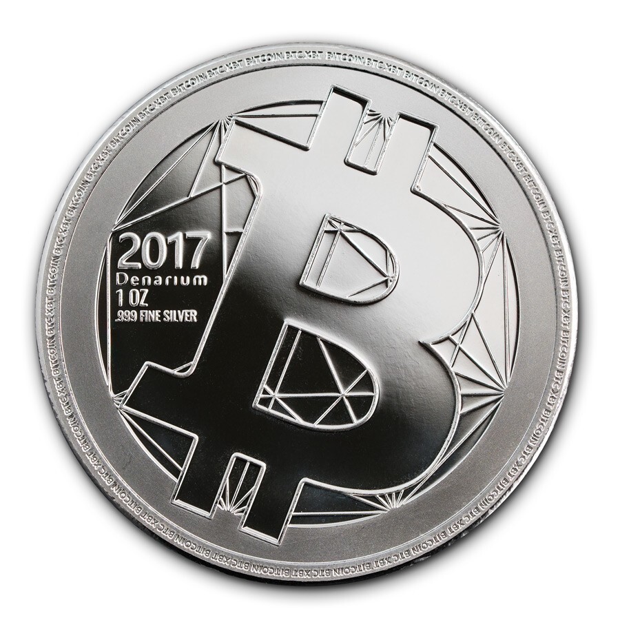 2017 DENARIUM BITCOIN 1oz Fine Silver Cold BTC Wallet - New ---- ONLY 71 Made!!