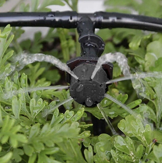 100! Adjustable Flow Micro Irrigation Dripper Bubbler Sprinkler 1/4 Emitter Drip