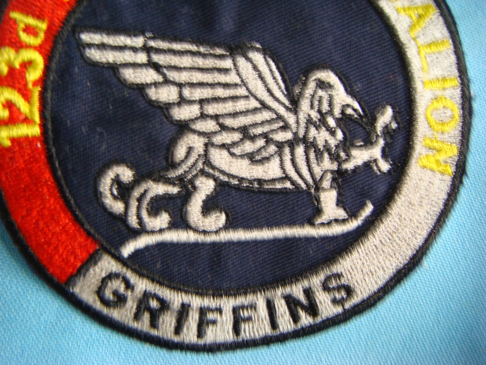 VIETNAM WAR PATCH, US 123rd AVIATION BATTALION GRIFFINS