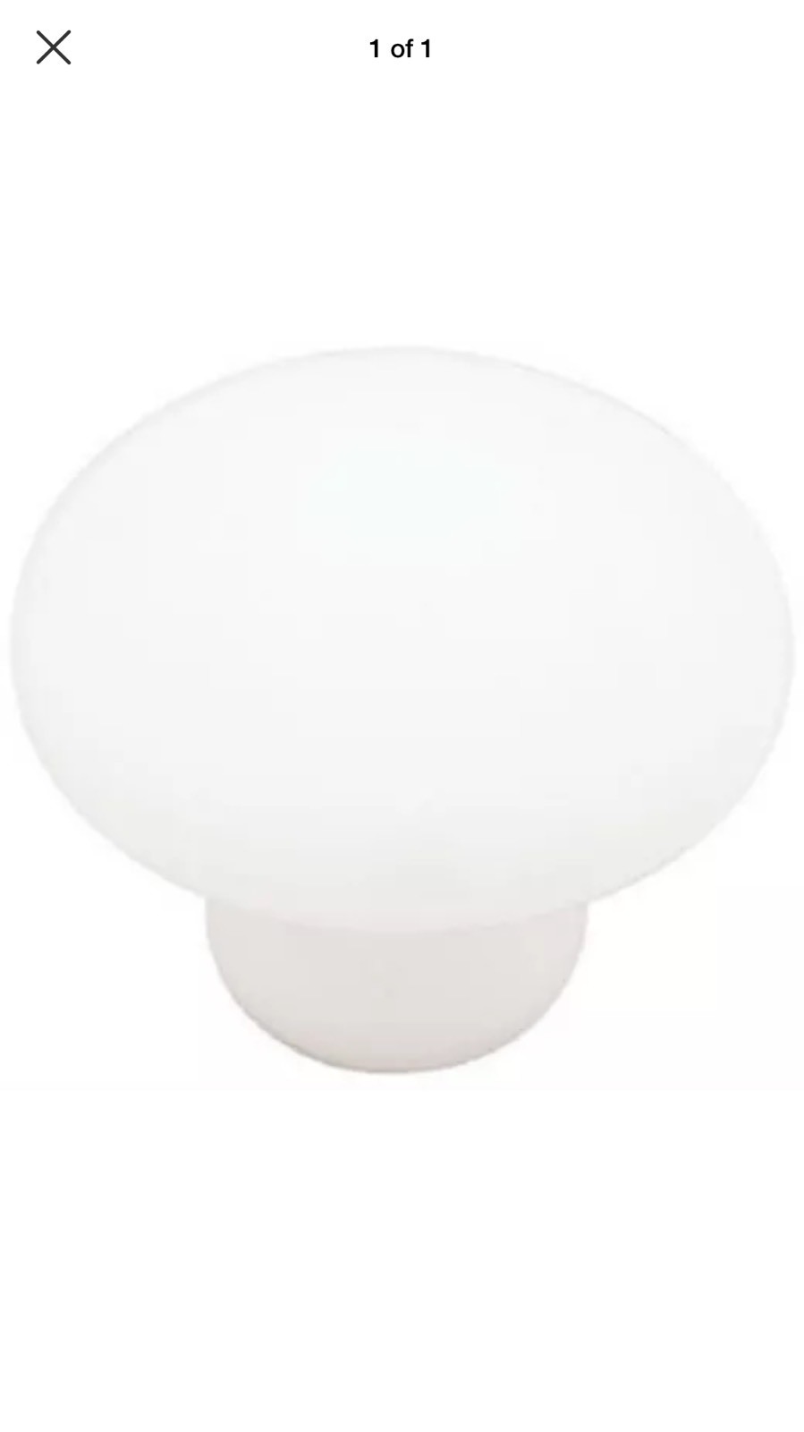 Liberty P95713H-W-C7 Ceramic Round Knob, 1-3/8" Diameter, White