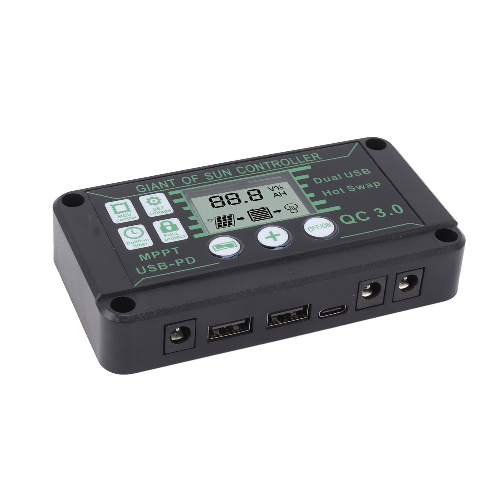 MPPT Tracking Charge Regulator Durable ABS For Solar Batteries Easy To Use