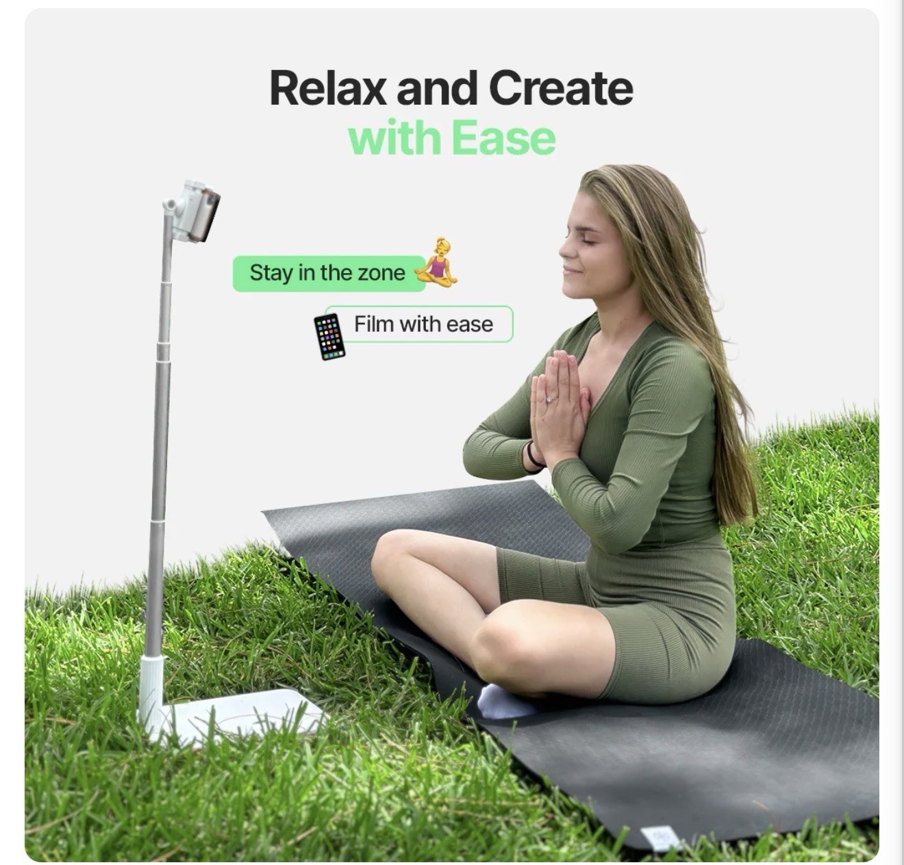 Floor Mount Hit every angle 360 rotation Includes hands-free lights and remote