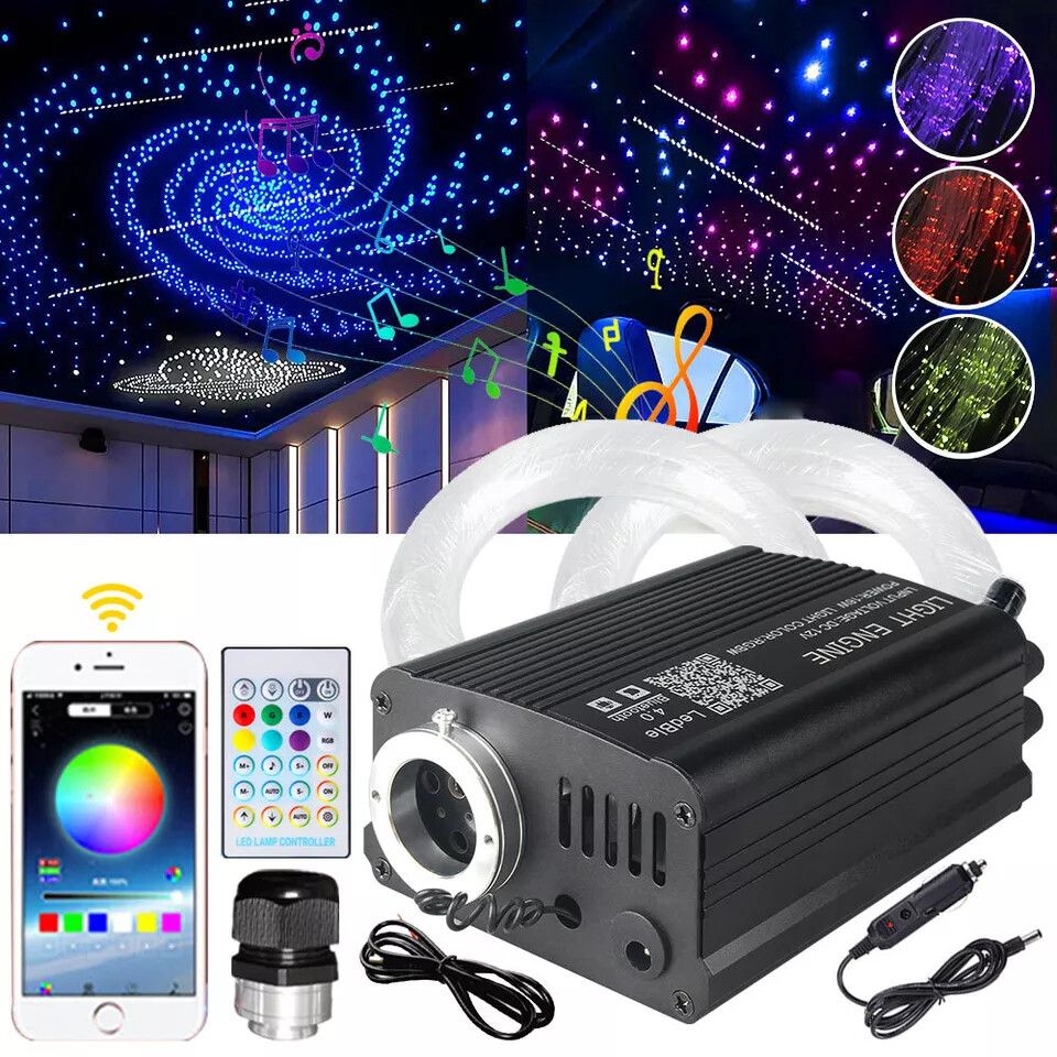 650pcs*0.75mm*3m Fiber Optic For Home Roof/Car Headliner Star Light LED Twinkle