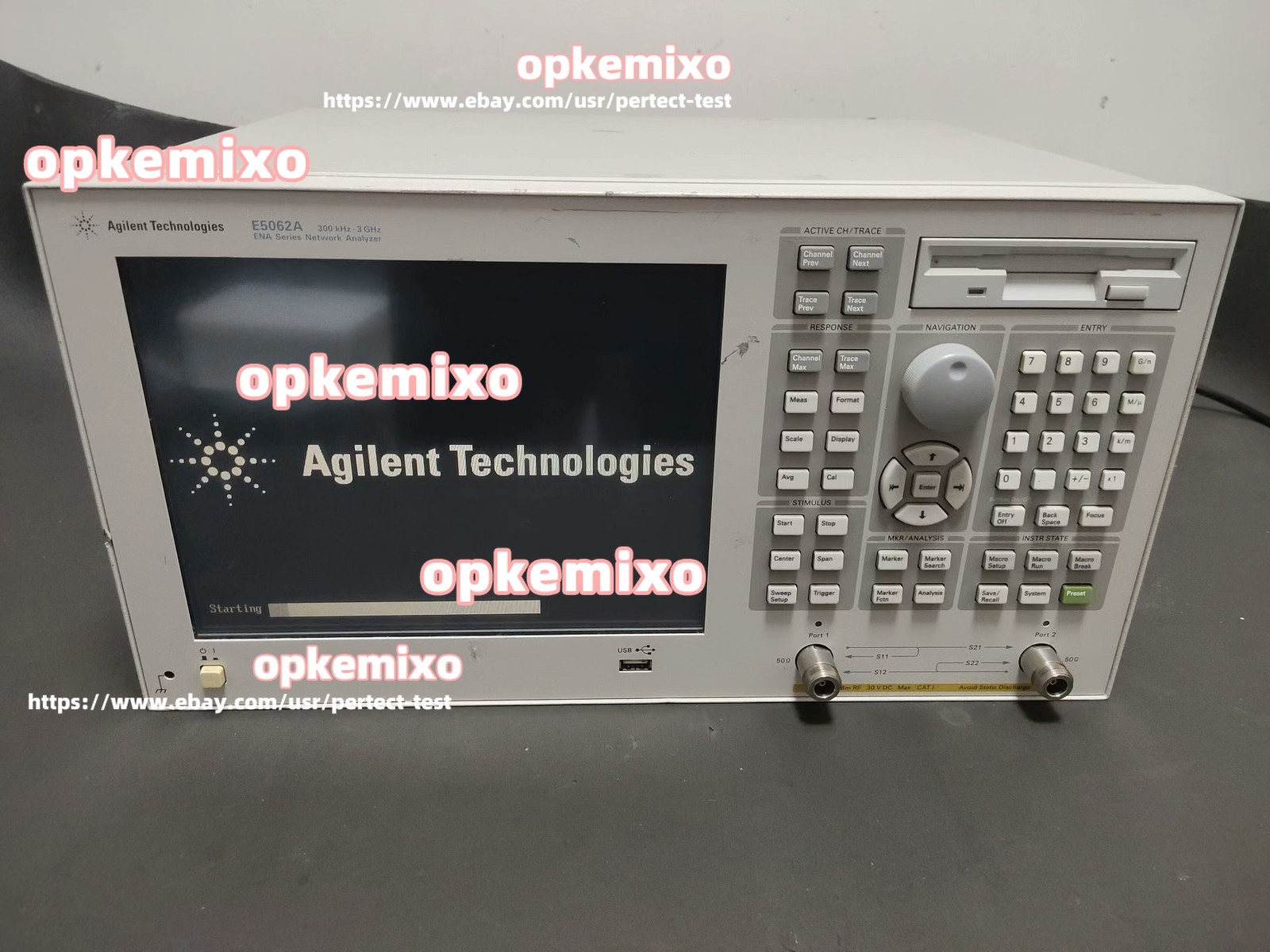 KEYSIGHT Agilent E5062A 300kHz-3GHz Vector network Analyzer /Good function
