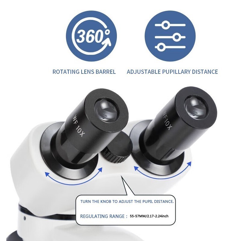 2000X zoom binocular optical microscope with electronic eyepiece, laboratory bin
