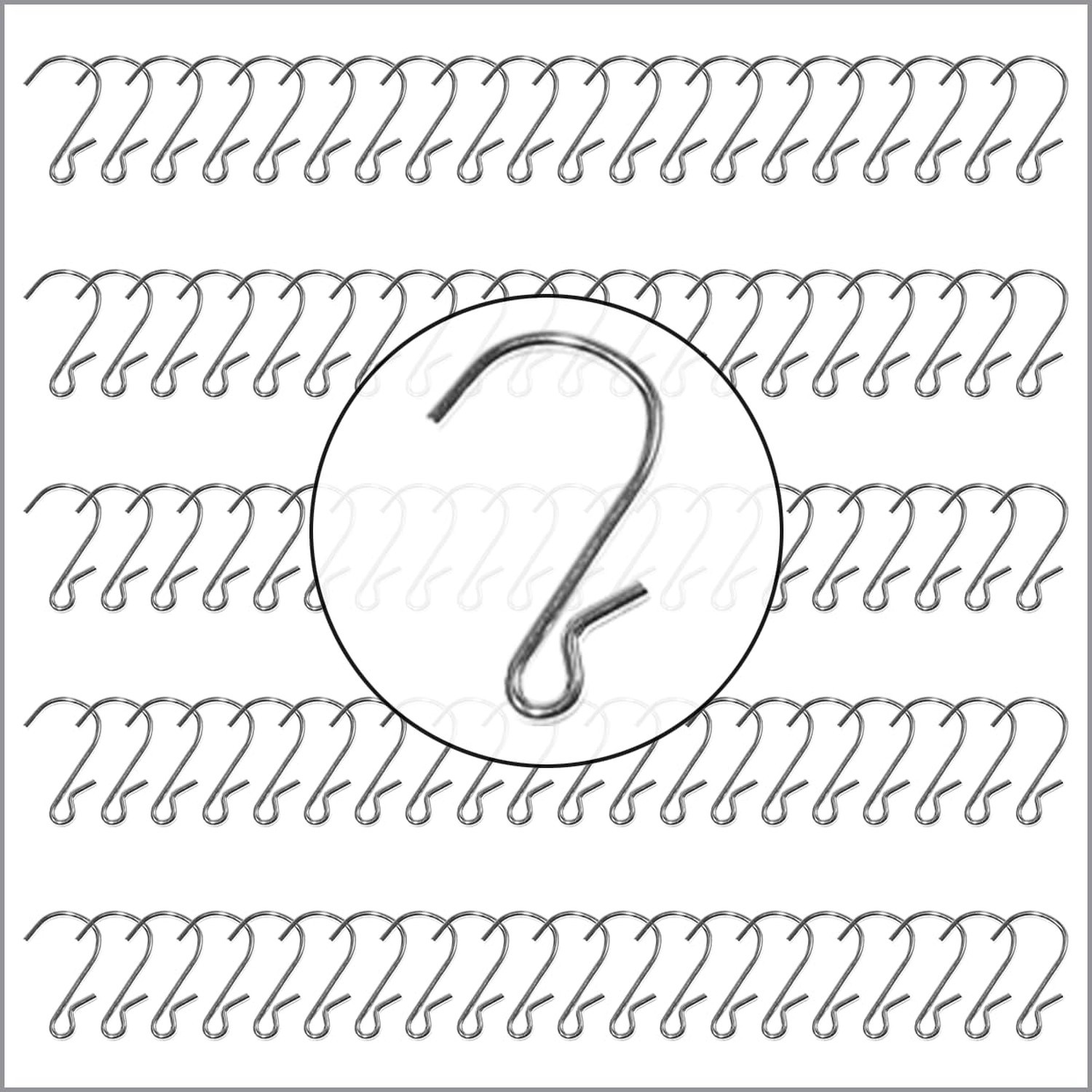 Clip Strip 100 Pack S Hooks, 1.69" S Shaped Hooks for Hanging Plants, DIY Cra...