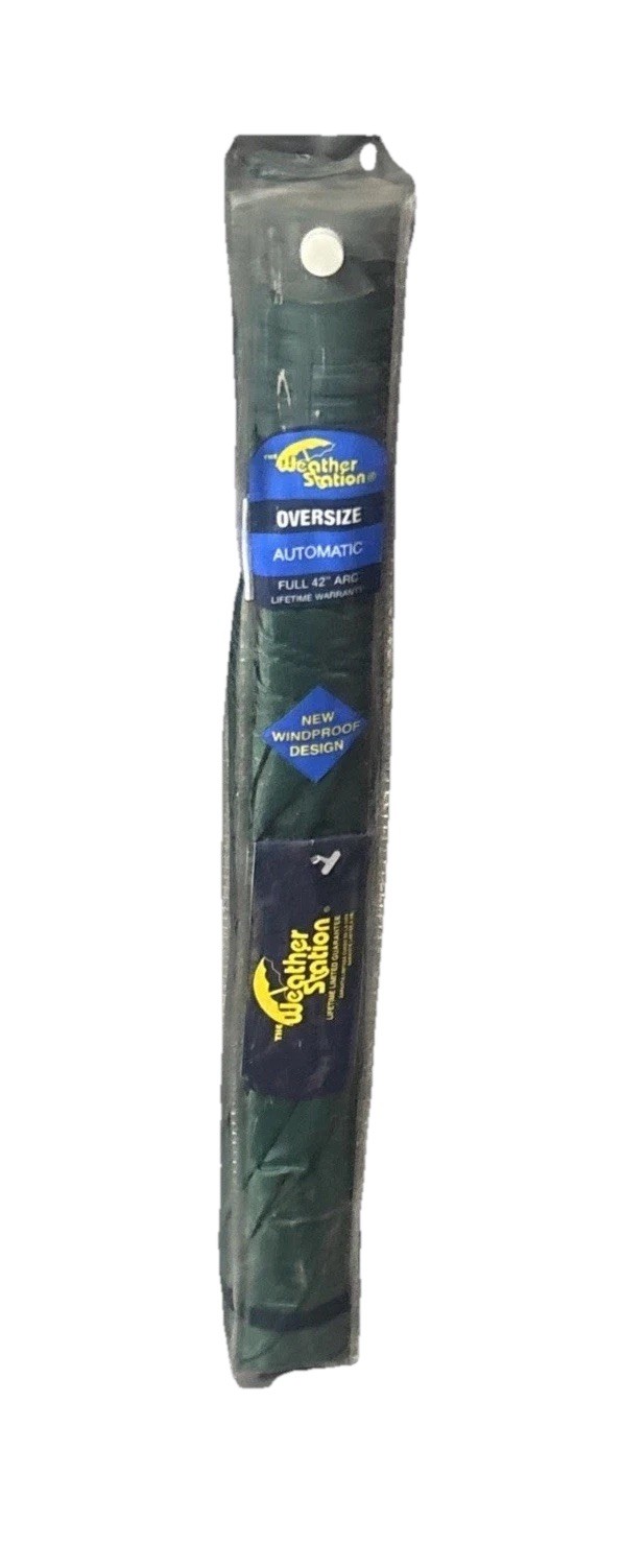 Windproof Automatic Umbrella in Green Color-42” Arc-Lifetime Warranty