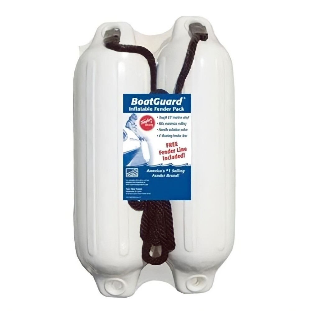 Taylor Made 310132P 4' x 16' Bg 2 Pk. White Blk. Rope - Boat Fender