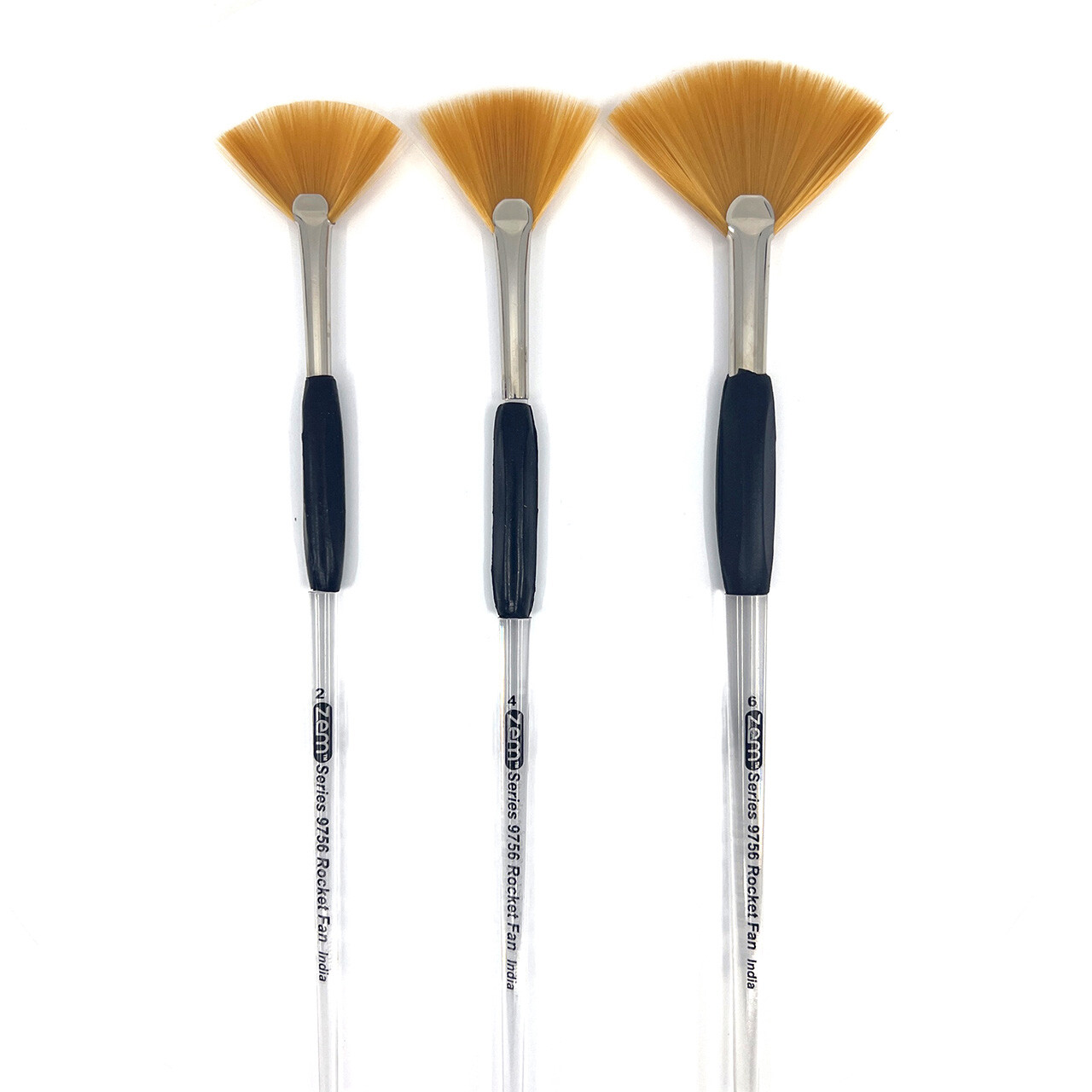 AS-173 Rocket Gel Grip Fan Brush Set 3 pcs