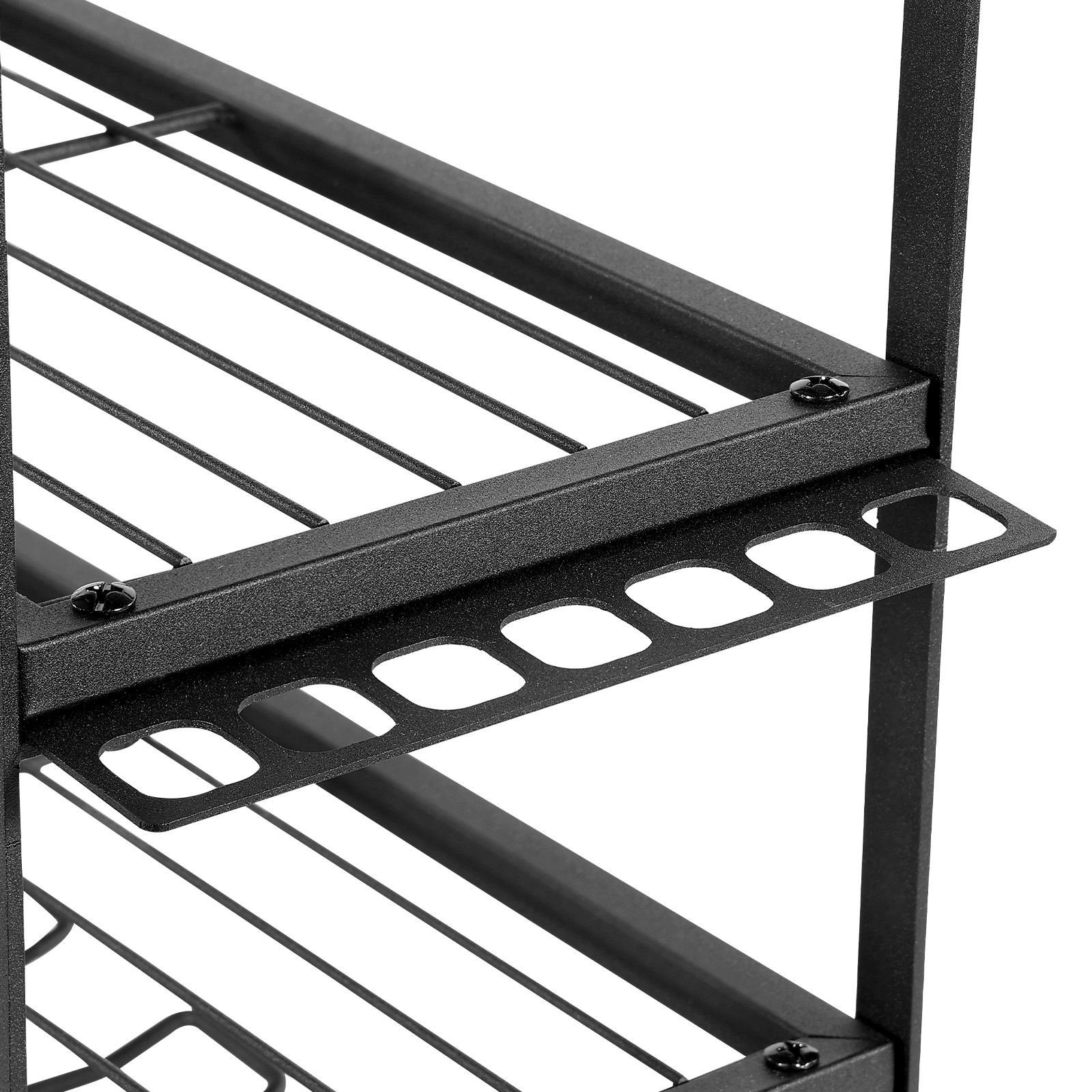 Power Tool Organizer Wall Mount, 4-Layer Storage Rack with 8 Drill Holders