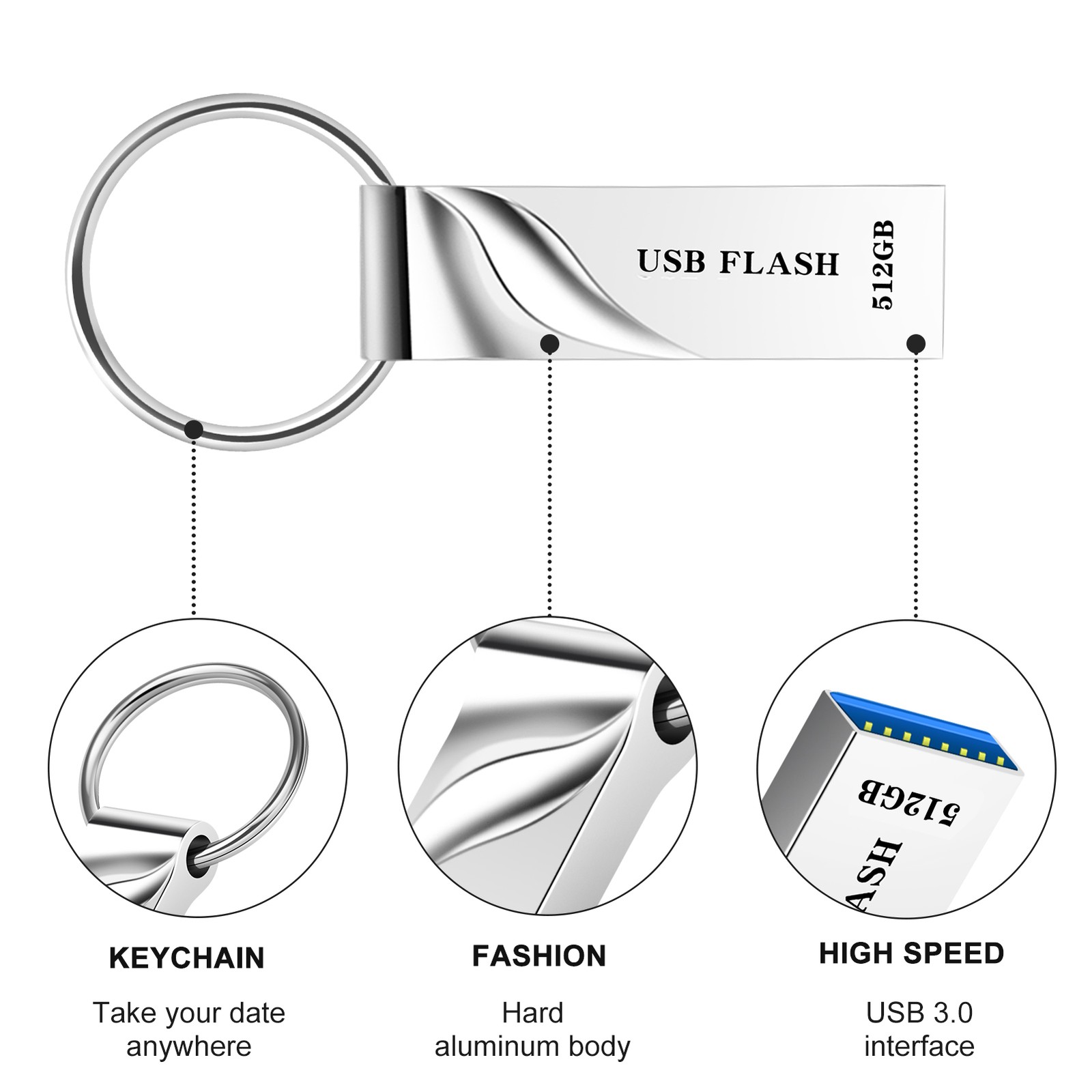 512GB USB Flash Drive Memory Stick Thumb Pen Drive Data Storage for Laptop