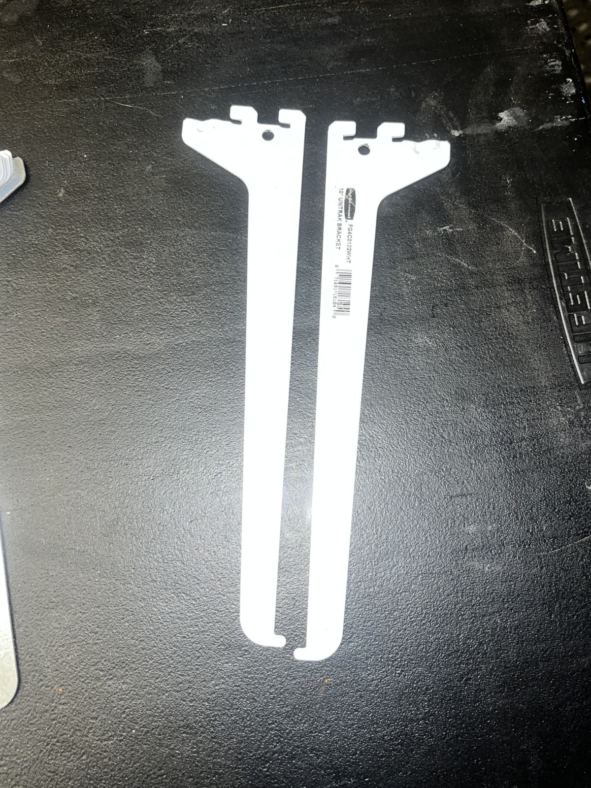 set of 10"  shelf brackets  by Rubbermaid