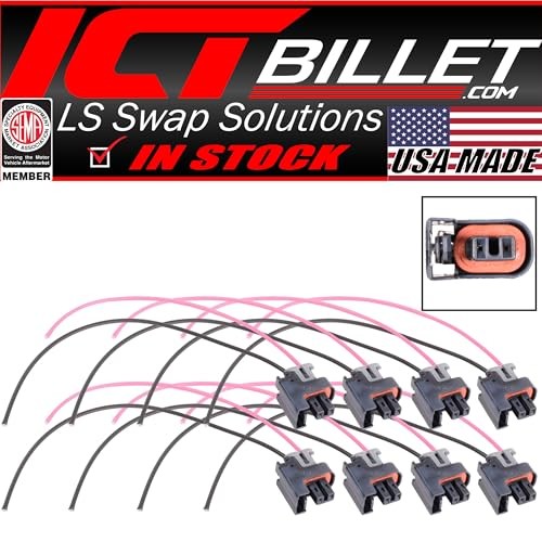 LS Truck Fuel Injector Wire Connector Pigtail Plug Mini Delphi Multec 2 (8
