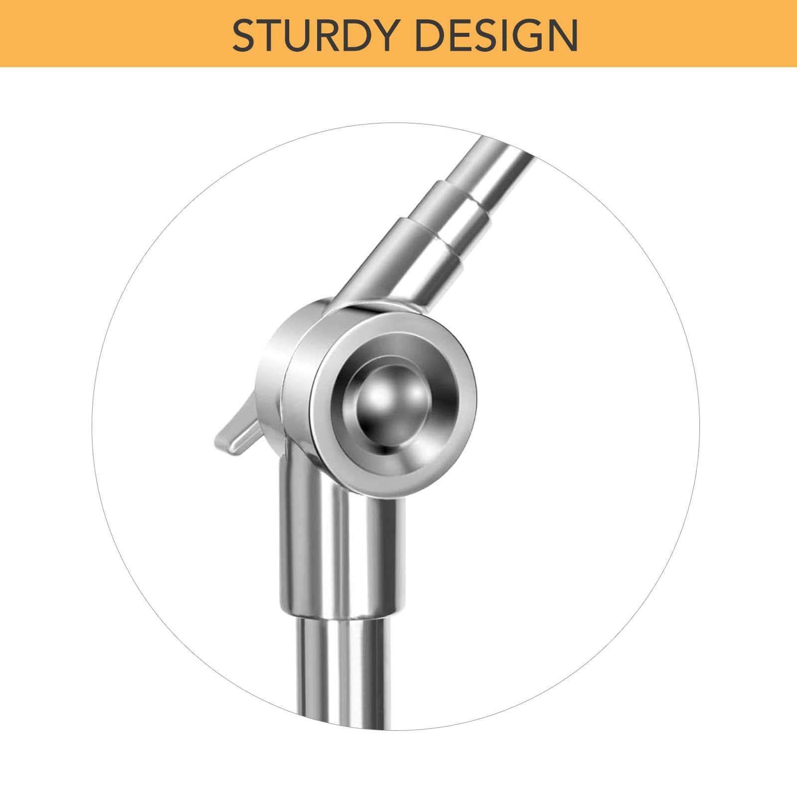 Boom Cymbal Stand, Adjustable Stand for Drum Hardware Silver