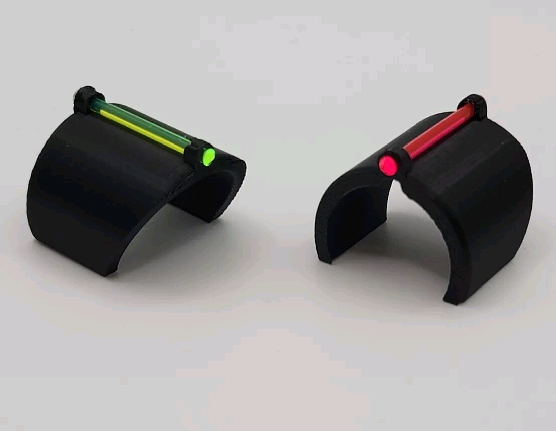 Fiber Optic Sight - 12ga - Clip On - 2 Pack - HI VIZ - Short