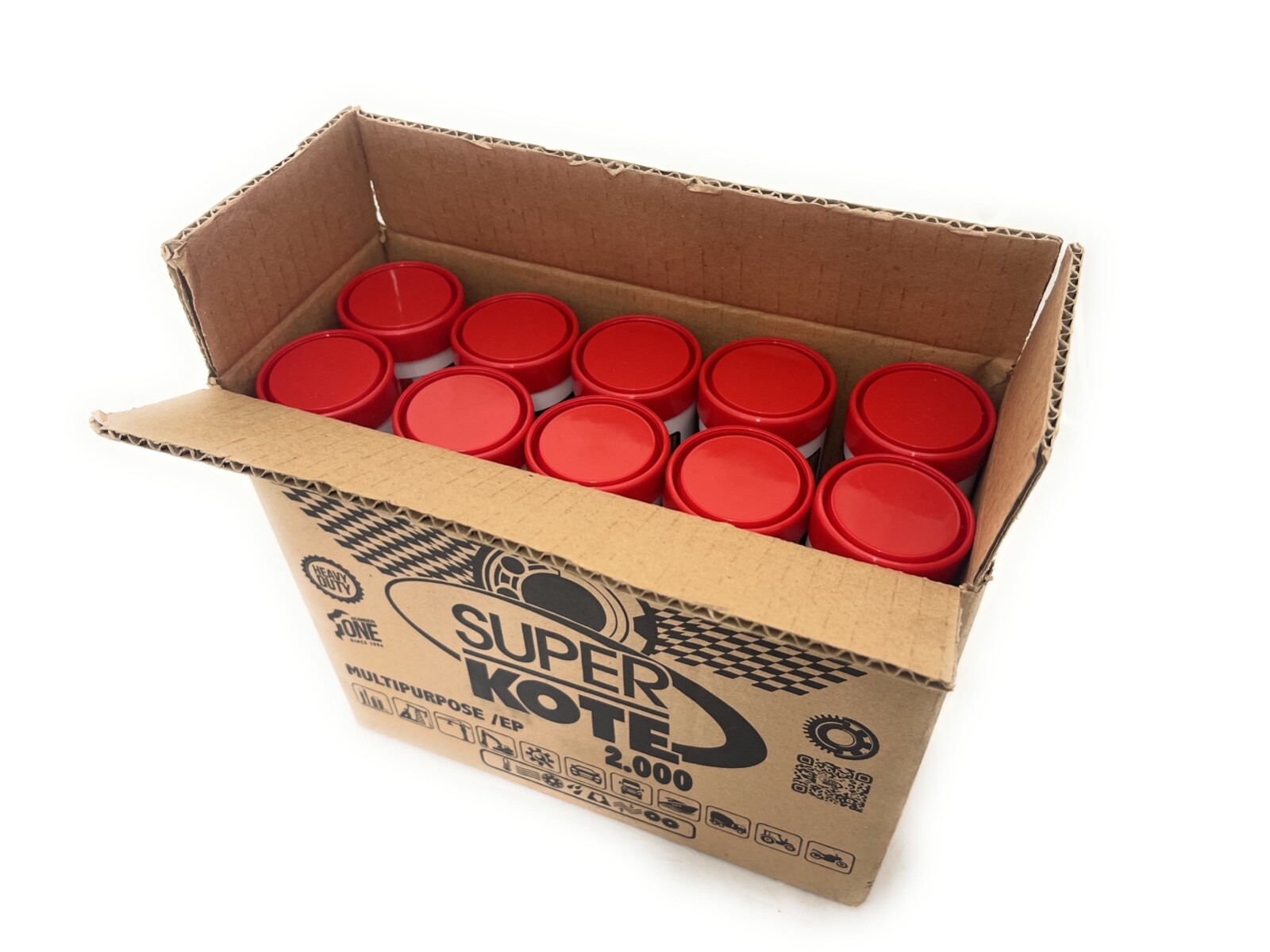 Lithium Grease Red n Tacky EP Cartridge Superkote 2000 / 14 oz. 10 Pack.