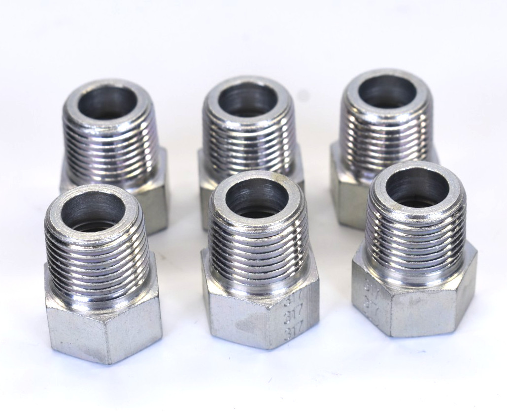 Eaton Aeroquip 6 PACK,  2081-6-4S Steel Fitting, 3/8" NPT Male x 1/4" NPT Female