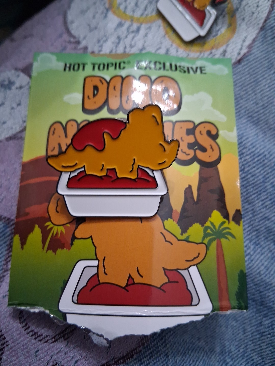 Dino Nugget Enamel Pin