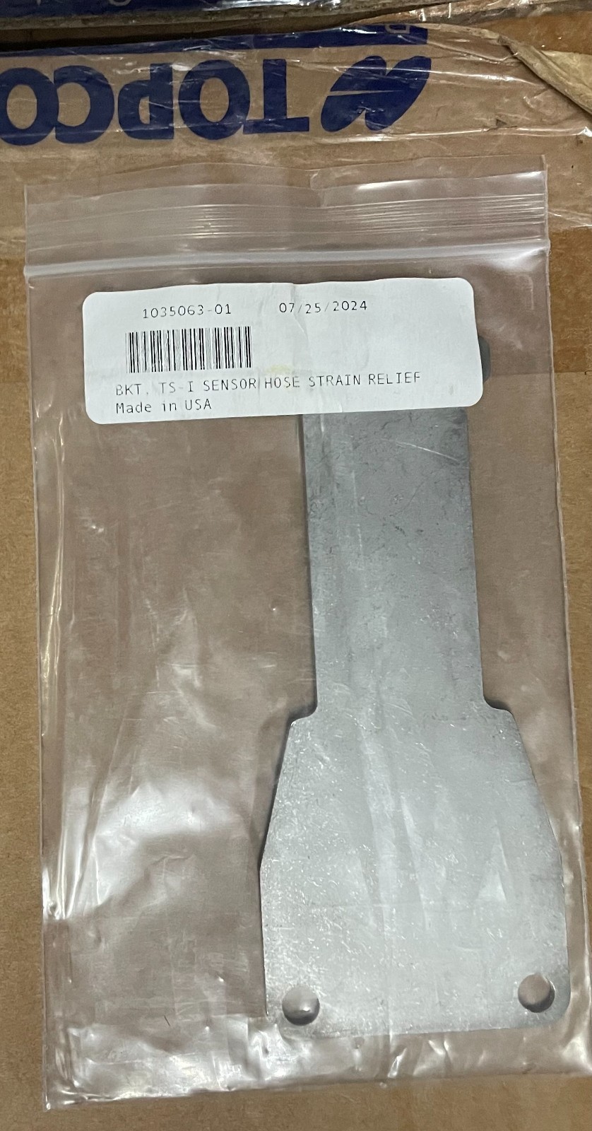 Topcon TS-I Sensor Hose Strain Relief Bracket 1035063-01