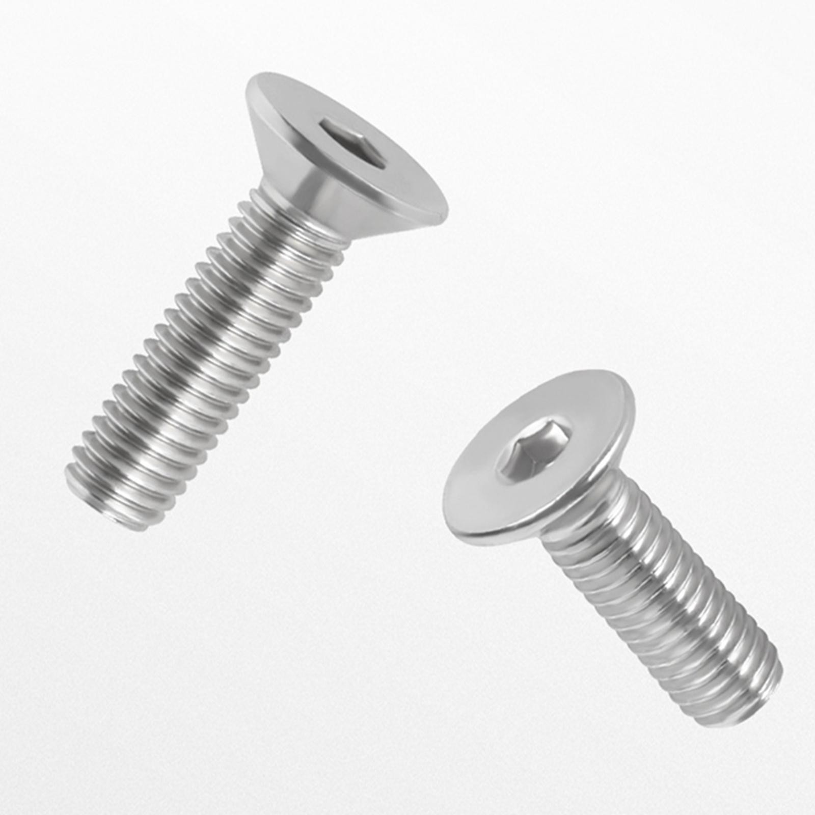 1 Pair Backplate Screws and Nuts Replacement M8 Fasteners Black Nut SS316