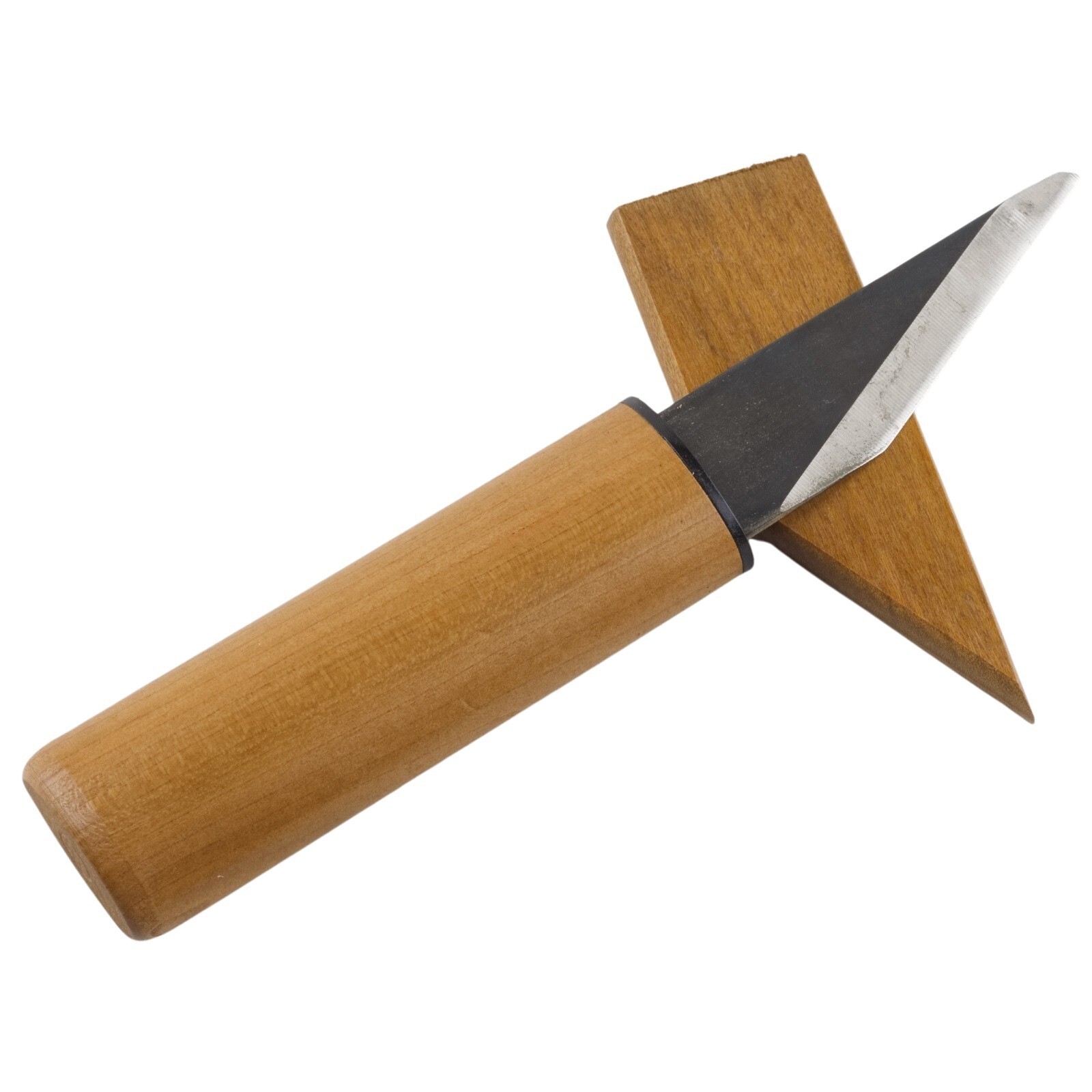 Kanetsune Kiridashi Fixed Blade Knife Cherry Wood Handle Carbon Steel Japan
