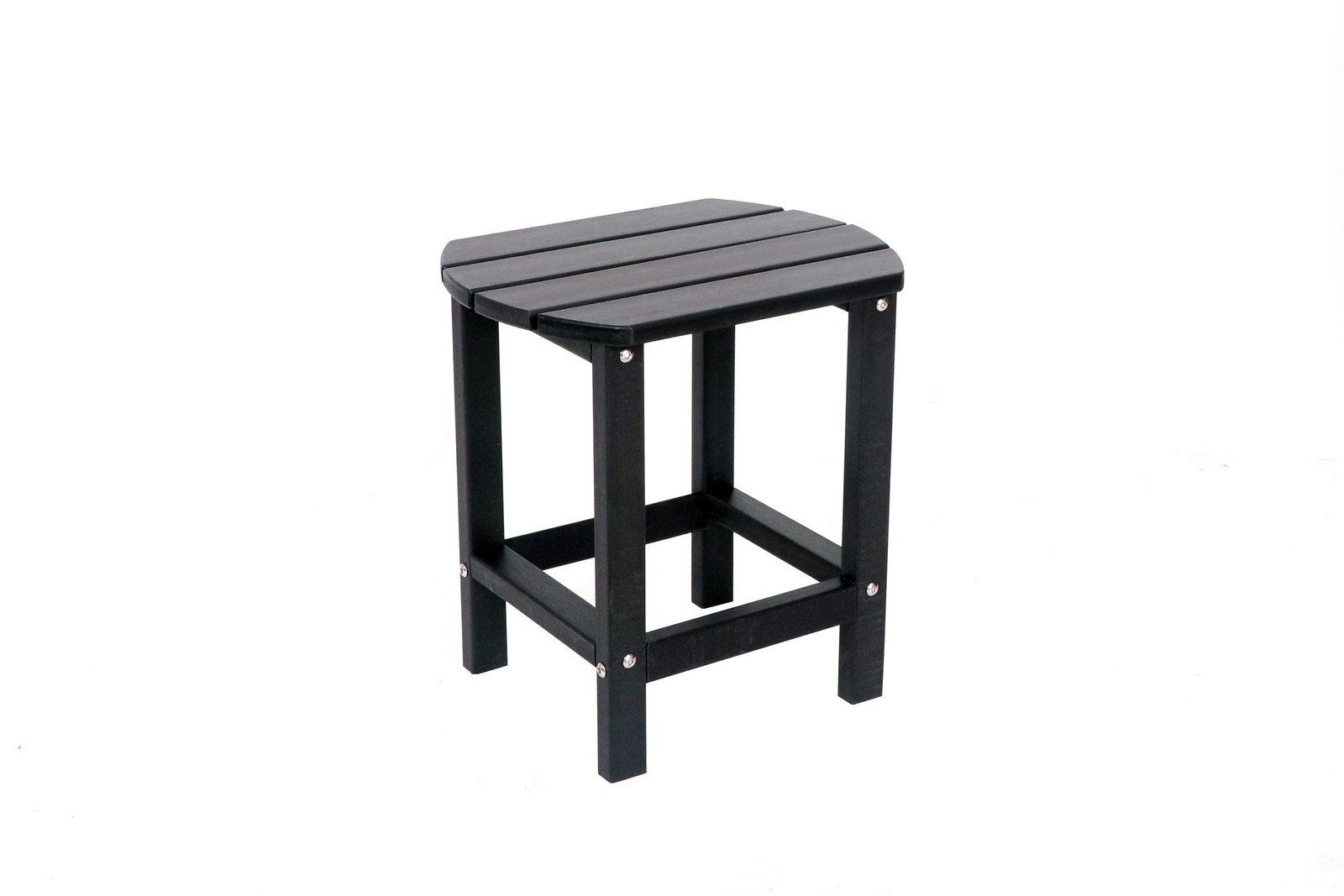 Adirondack Square Outdoor Side Table HDPE Blue Textured Look