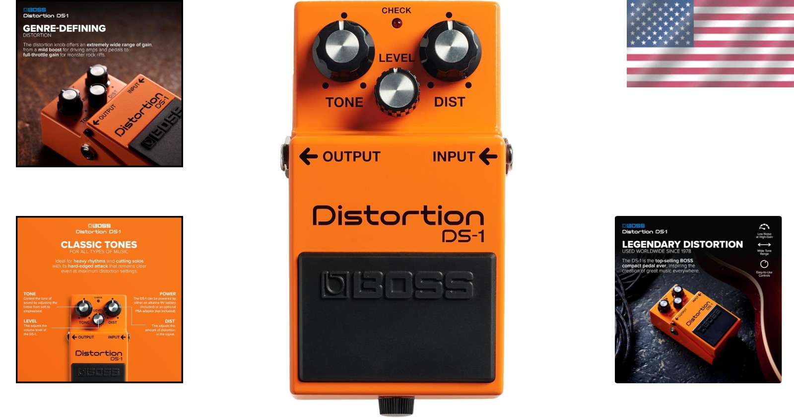 Brand New DS-1 Distortion Pedal Compact