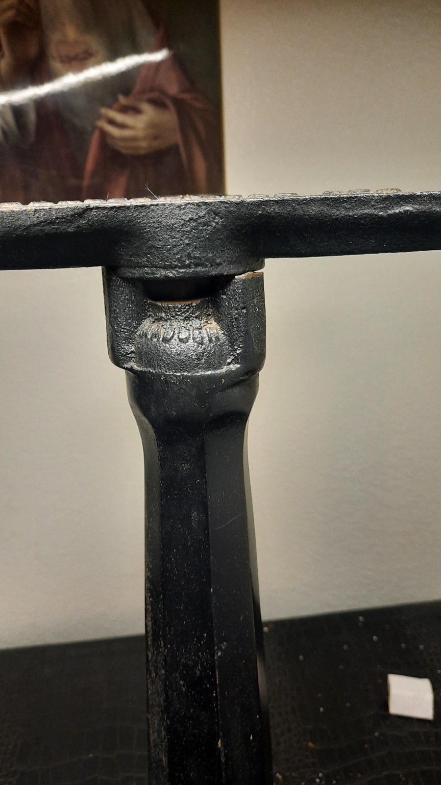 Vintage Castiron Madsen Stool
