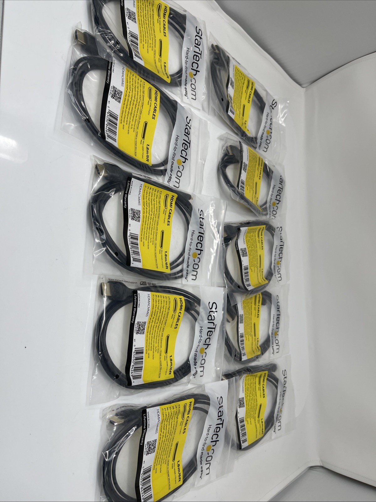 10 StarTech 6ft Slim High Speed HDMI Cable with Ethernet - HDMI to HDMI Mini(r34
