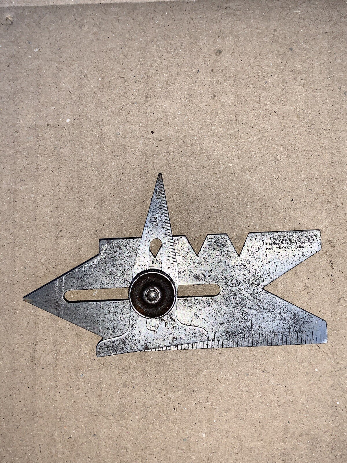 VINTAGE ANTIQUE J.WYKE & CO MEASURING ANGLE SCREW Gauge W 1883 PAT DATE