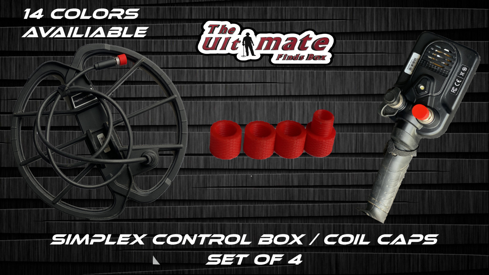 Nokta Makro Simplex Lite coil and control unit caps 15 Colors Available