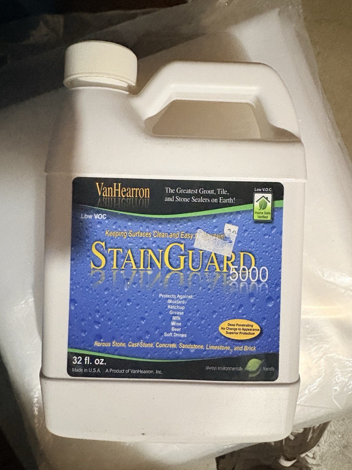 VanHearron StainGuard 5000 Stone Sealer 32 fl oz VH 05122015