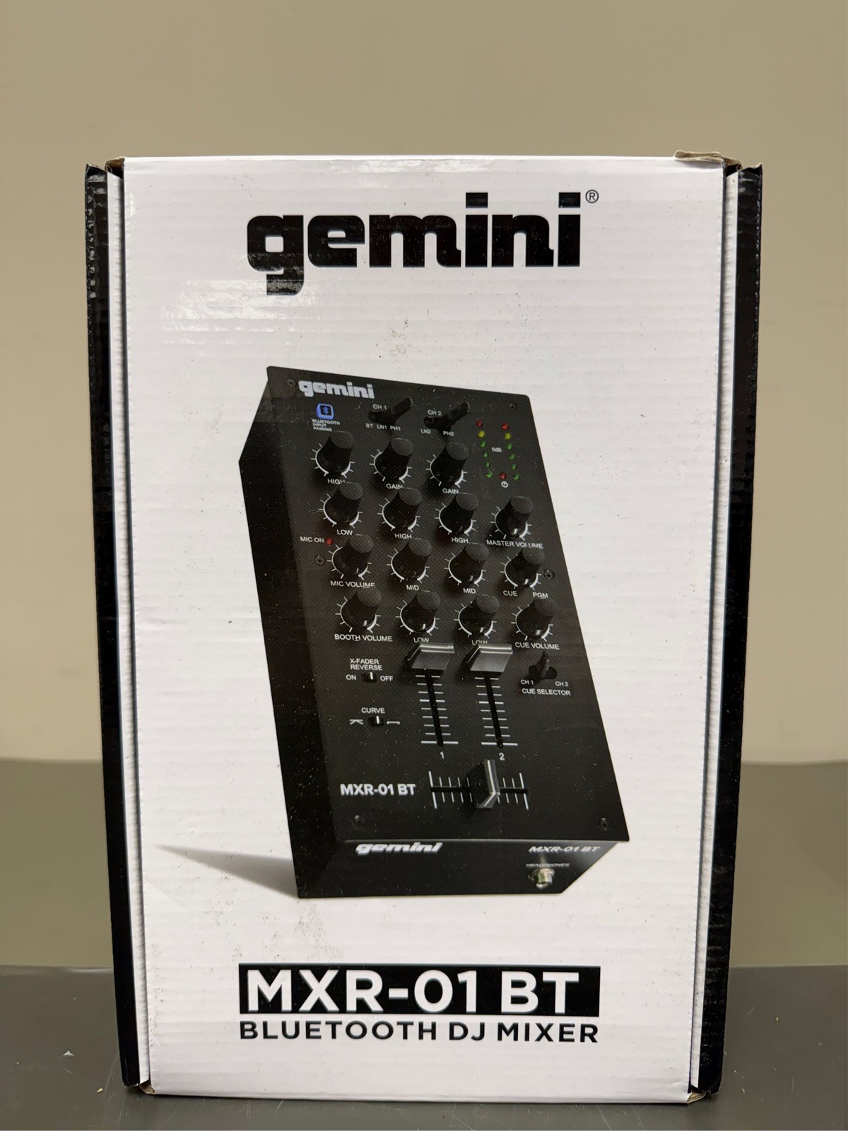 MXR-01BT 2-Channel Professional DJ Mixer with Bluetooth Input 1