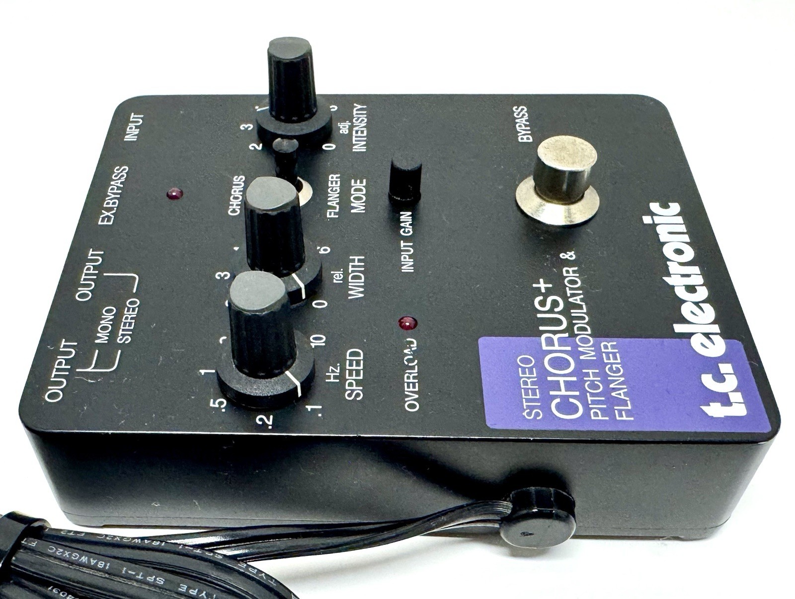 Vintage TC Electronic Stereo Chorus + Pitch Modulator & Flanger Effect Pedal