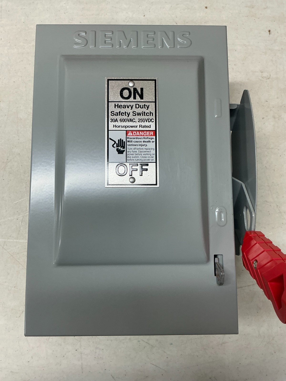 *FREE SHIPPING* Siemens HNF361 Non Fused Heavy Duty Safety Switch 3P, 30A, 600V