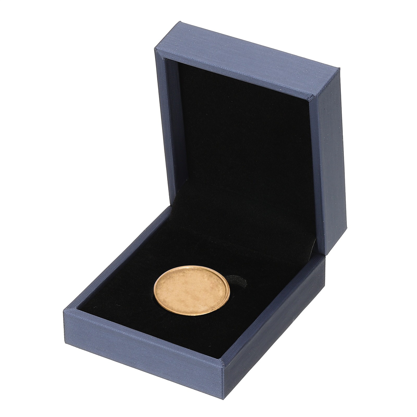 Coin Display Box, Blue, Suitable for 33mm Square Coins