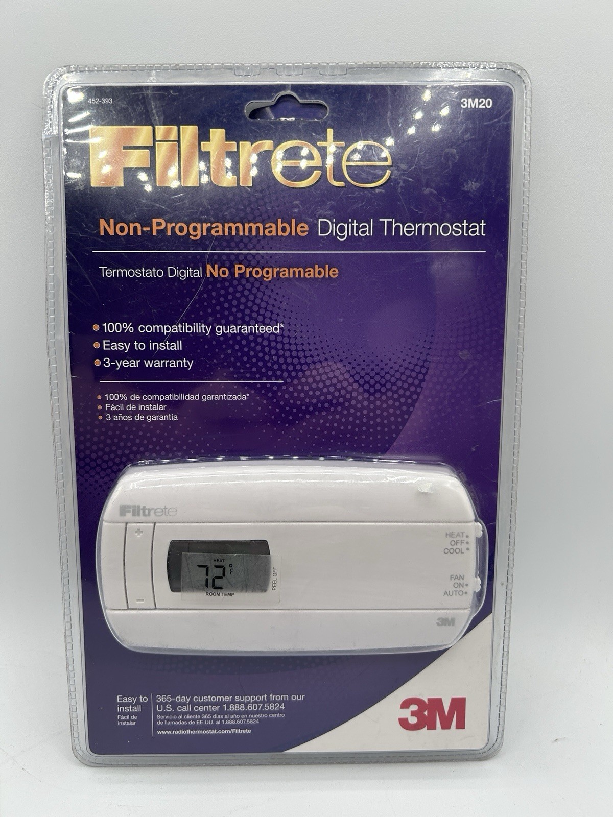 Filtrete 3M20 Non-Programmable Digital Thermostat