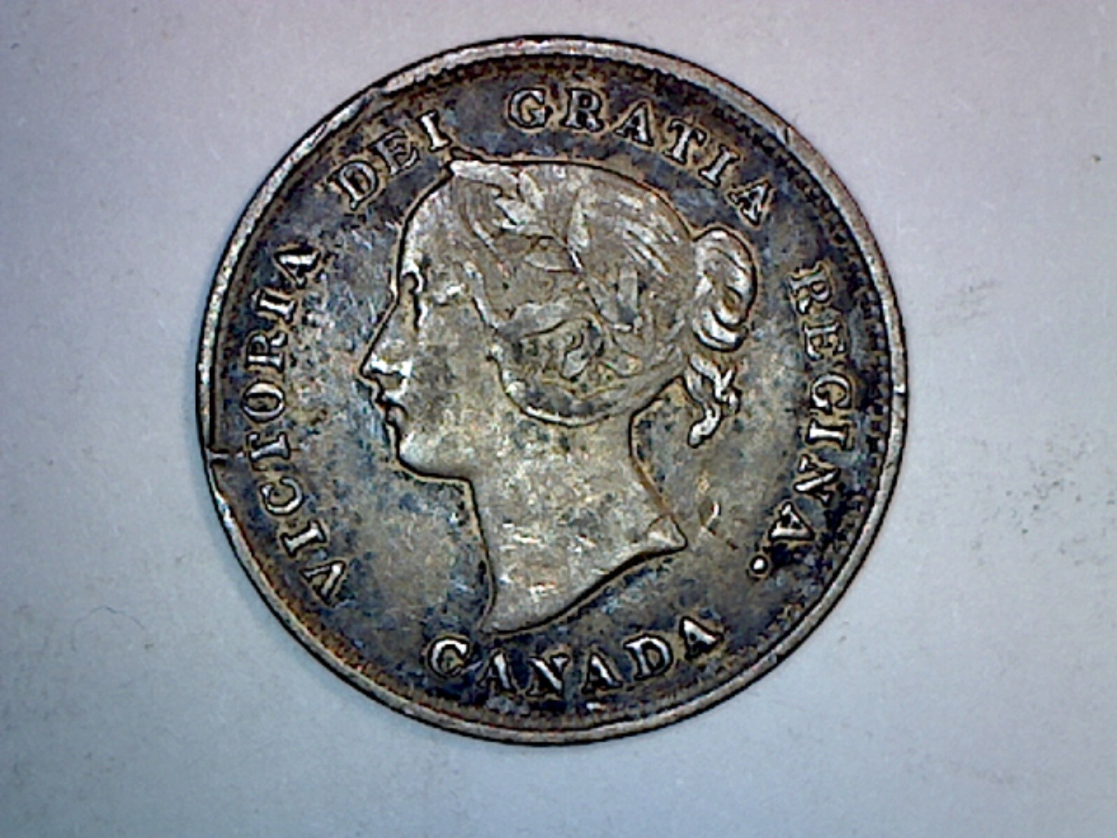 CANADA 1894 5c SILVER VF CONDITION