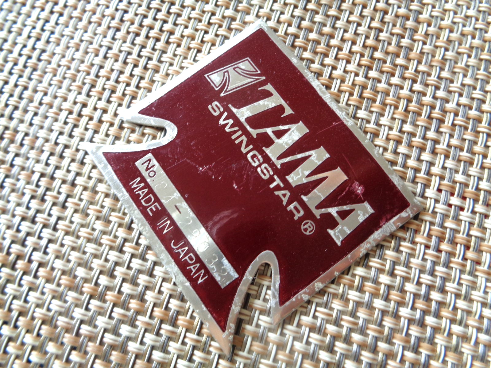 1970s-80s VINTAGE TAMA SWINGSTAR RED COLOR T BADGE FLAT STYLE MADE IN JAPAN RARE