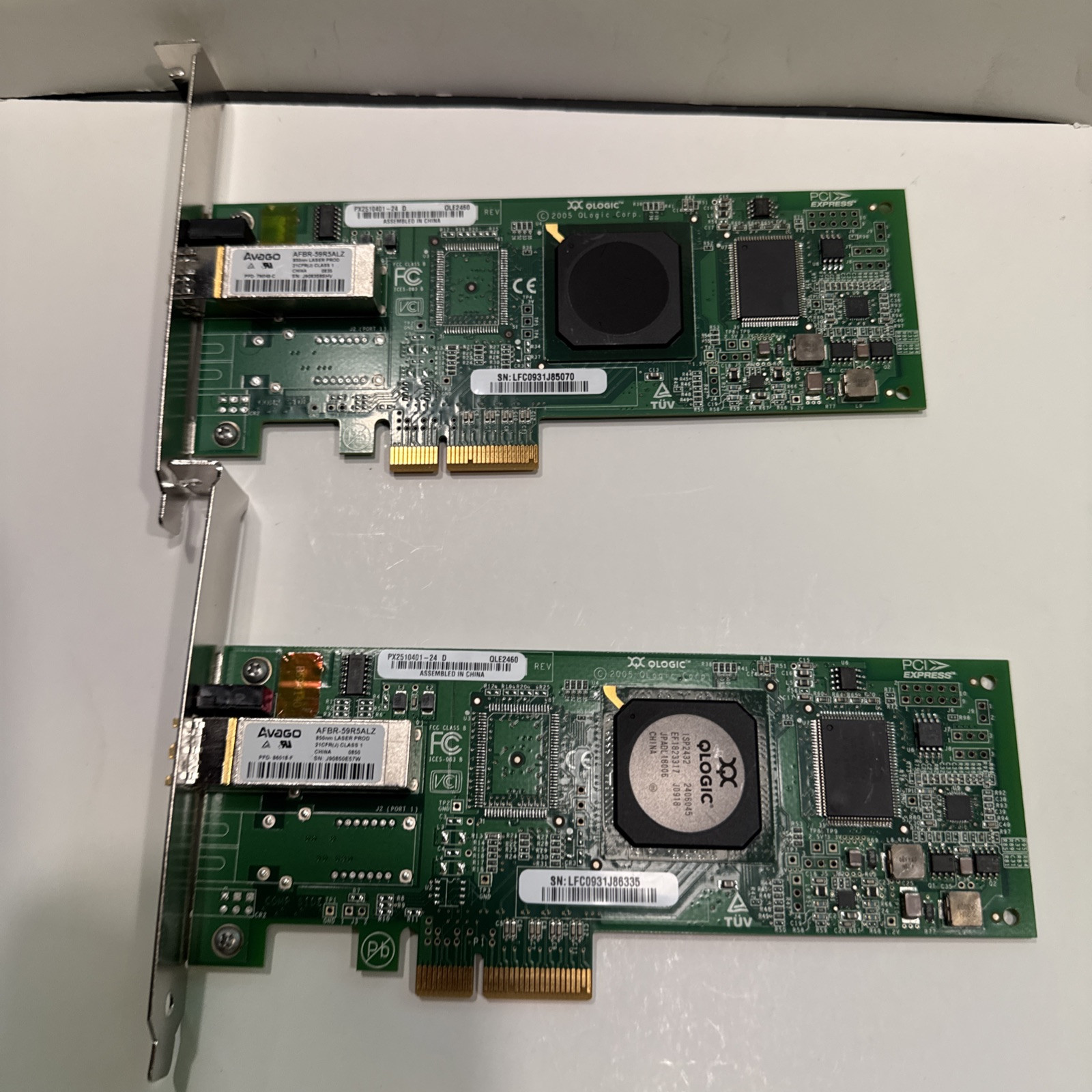LOT 2 Logic 39R6592 4GB FC Fiber Channel Single-Port PCIE HBA Host Bus Adap O4