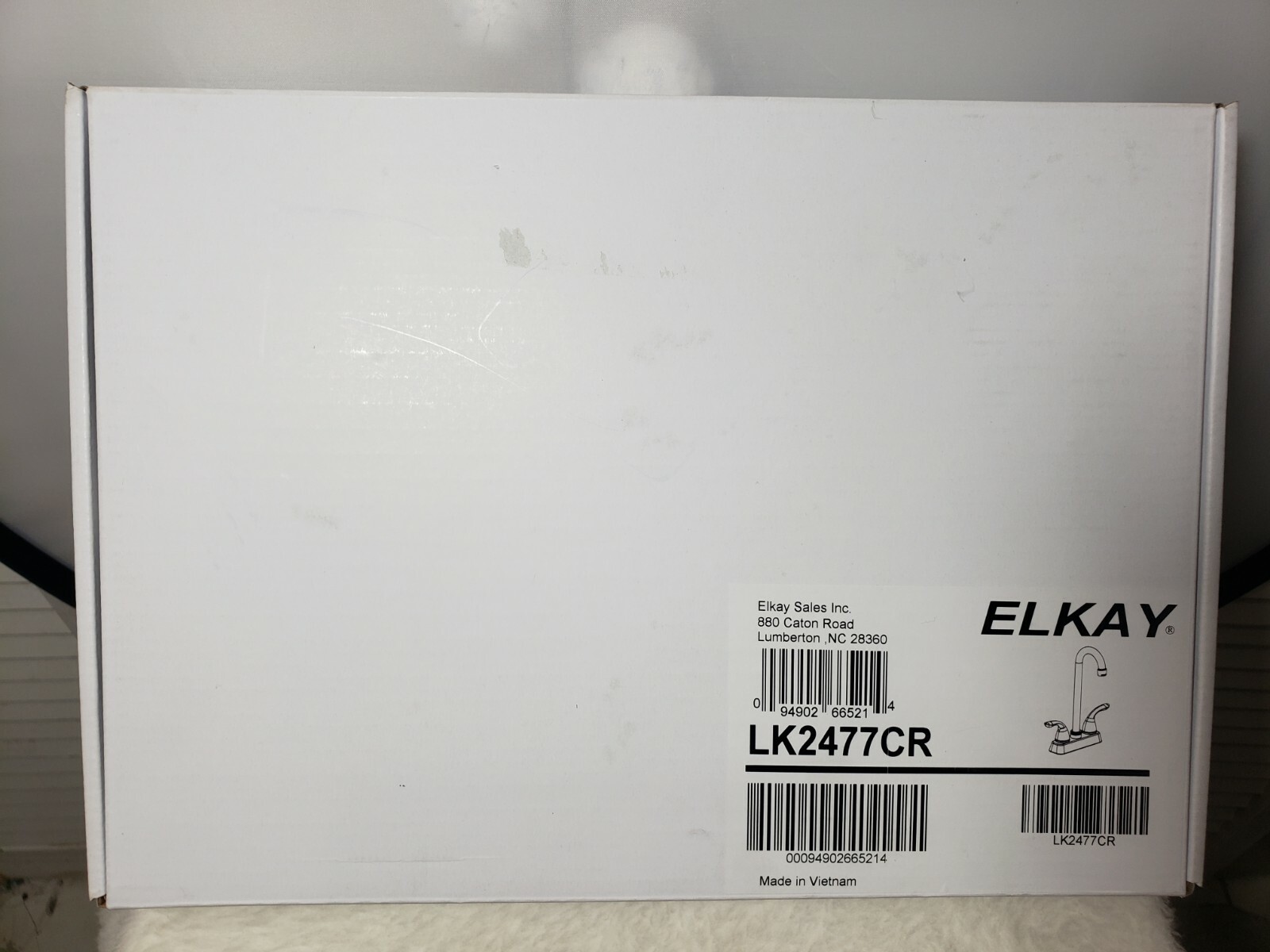 Elkay Deck Mount High Arc Bar Faucet LK2477CR, Two Handle, Chrome