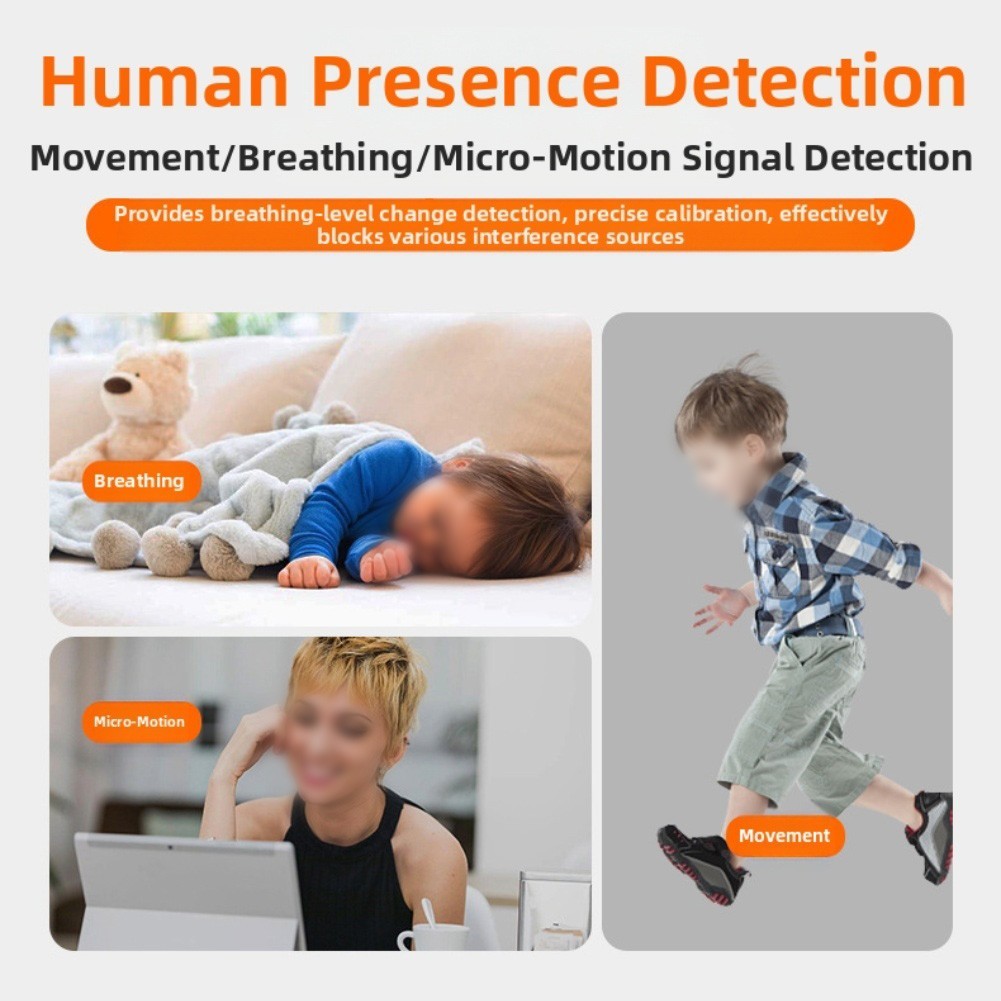 Motion Sensor Switch with 24GHz Human Presence Detection for Energy Saving